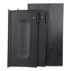 Executive Janitorial Cleaning Cart Locking Cabinet Door Kit, Black